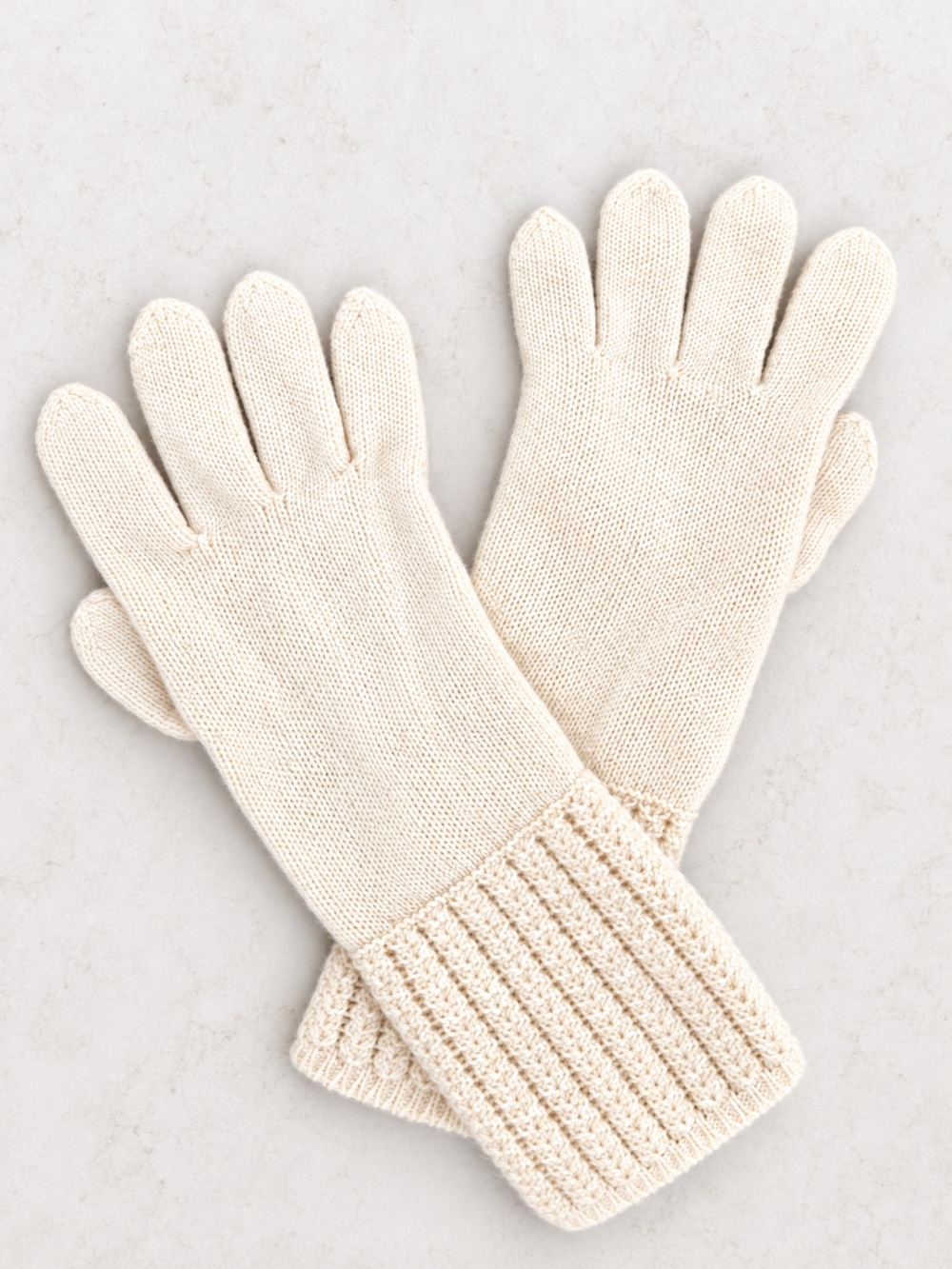 Ann Taylor 100% Cashmere Gloves Ivory Cream Size S/M Women’s Winter